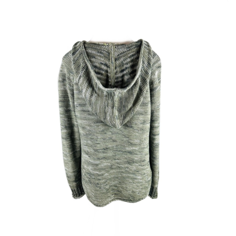 Eddie Bauer Olive Knit Hoodie Size L - Picture 3 of 4